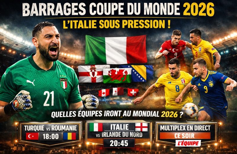 Barrages Coupe du monde 2026, Europe : programme complet et diffusion TV