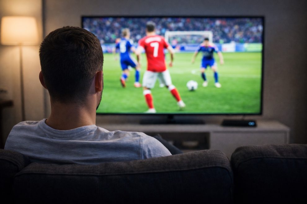 Match foot à la télé